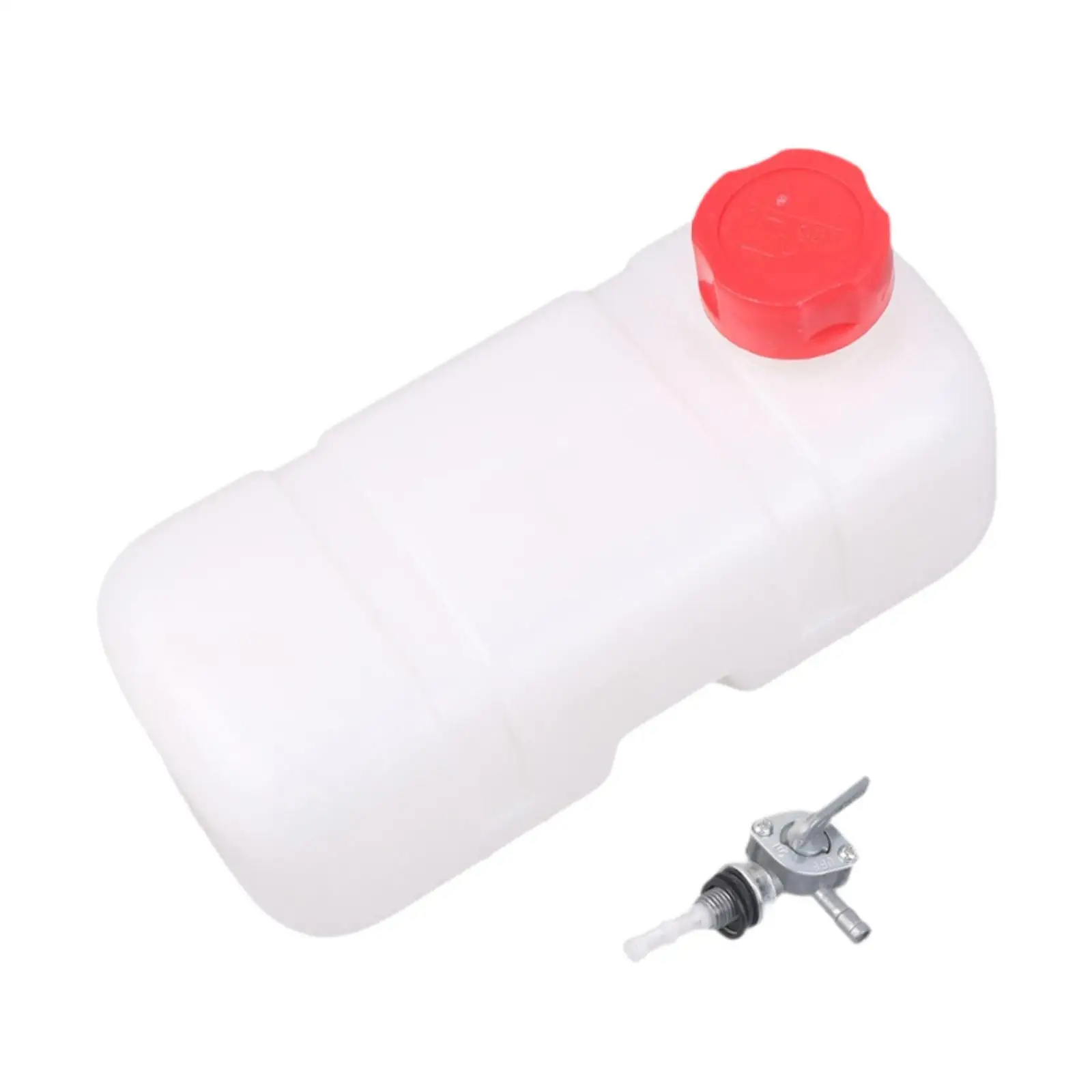 Gas Tank PETG Material Impact Resistant Fuel Container with Valve Cock for 1E43F Engine Rice Harvester Lawn Tool