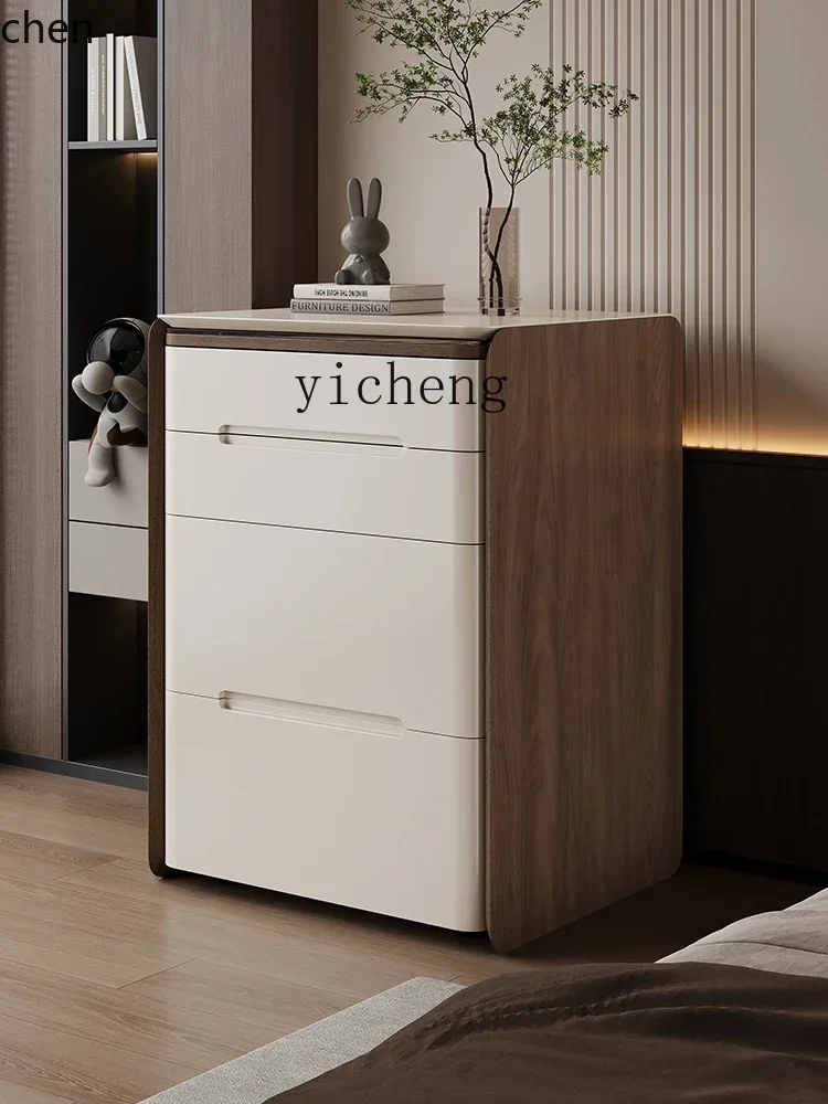 j4flip dresser bedroom modern mini bedside storage cabinet integrated makeup table Ready to ship and purchase with peace of mind