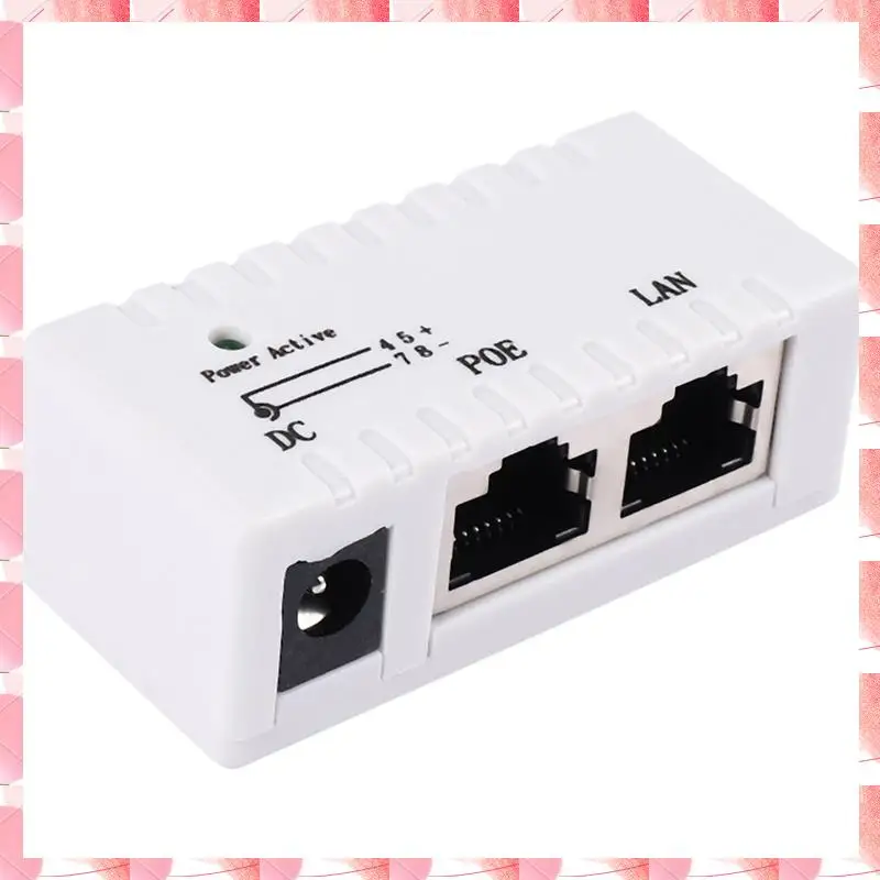 JAJA Poe Splitter Poe Injector Rj45 DC 5,5 мм X 2,1 мм Вход Пассивный Poe-инжектор Разъем адаптера для сетевой камеры IP