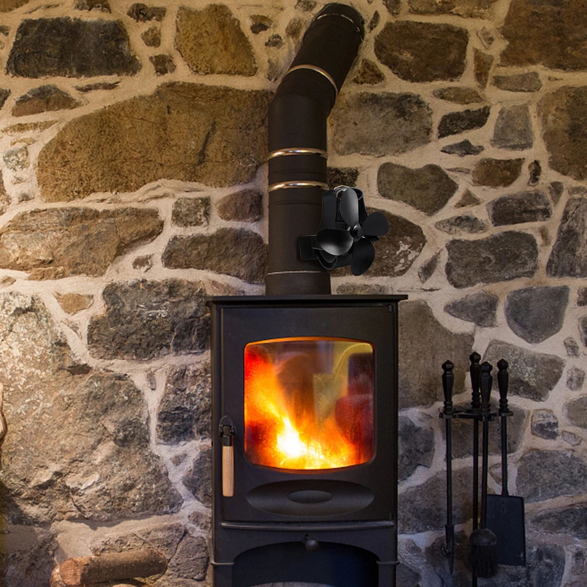 

Fireplace Fan Operating Temperature Range Thermal Power Mini Greater Airflow Stove Aluminum Oxide