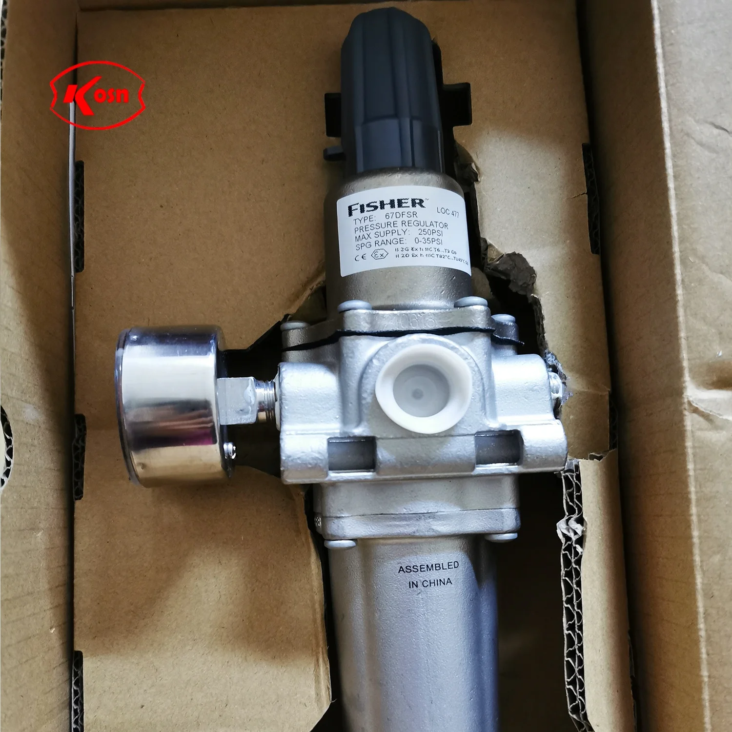 Original Fisher 67DFSR High Precision 67D series filter pressure reducing regulator Stainless steel valve fisher