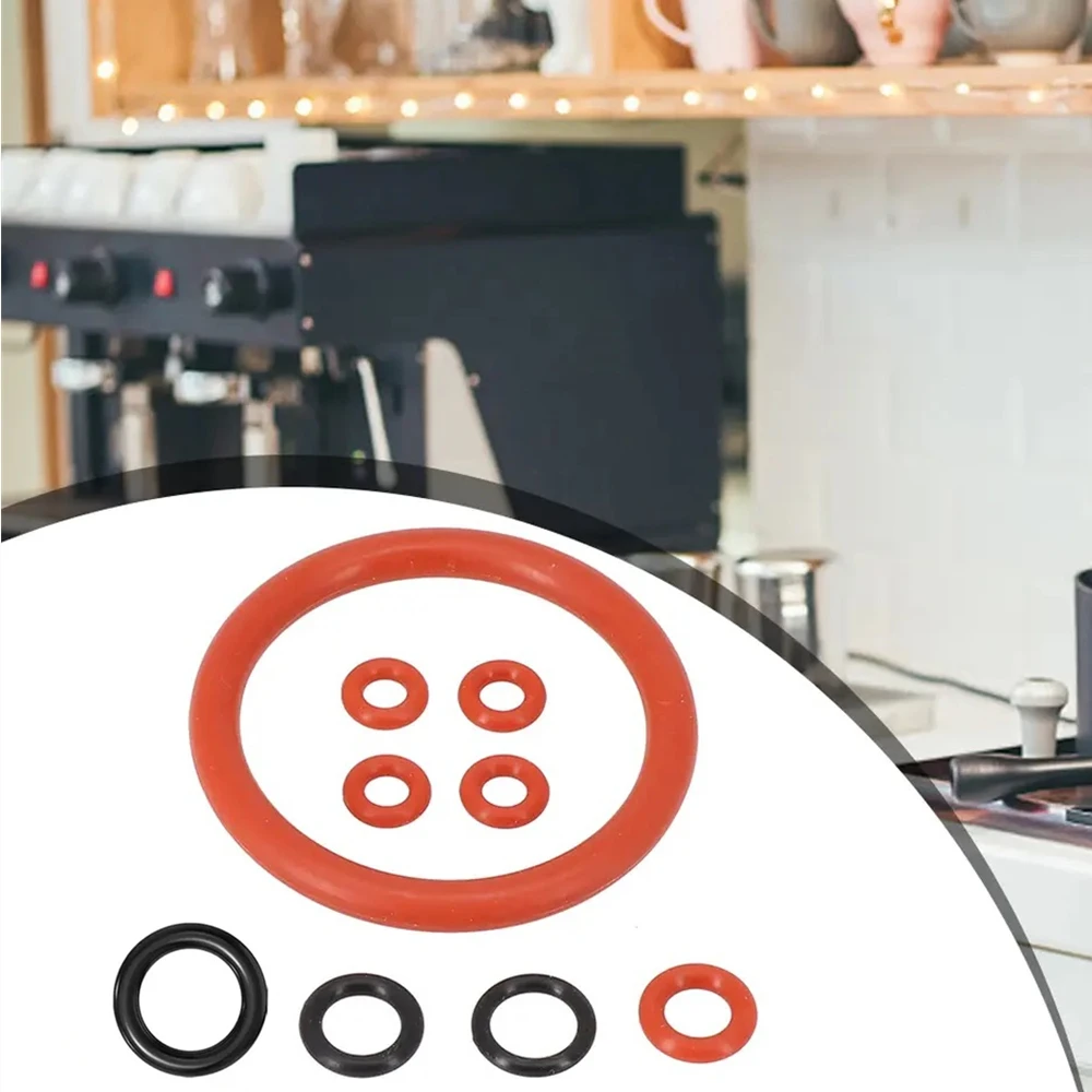 9PCS, Fully Automatic Coffee Machine Seal O-ring Food Grade Silicone For SAECO Brewing Group Outlet Spout Gasket Accessories Kit