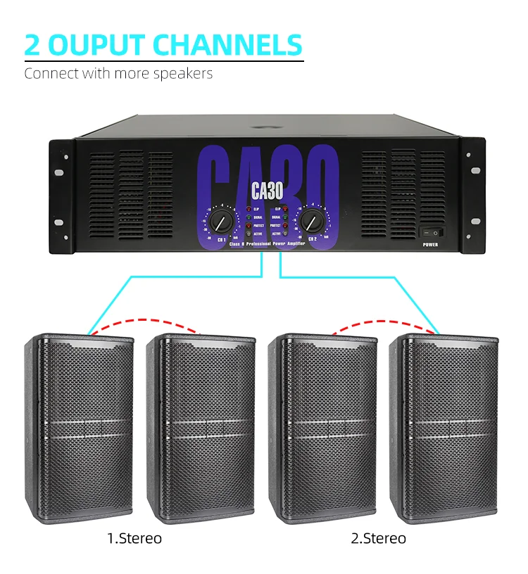 CA30 Series EIF  New 5000 Watt Power Amplifier With High Quality Sub DJ Cup Bar Stage