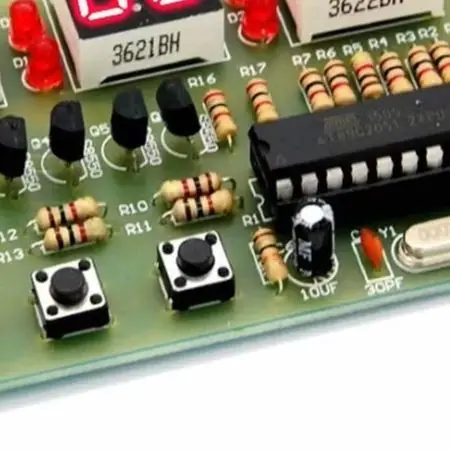 C51-Based 12V Digital Clock Kit for DIY For Alarm Clock Stopwatch and for countdown Timer Applications in for educational