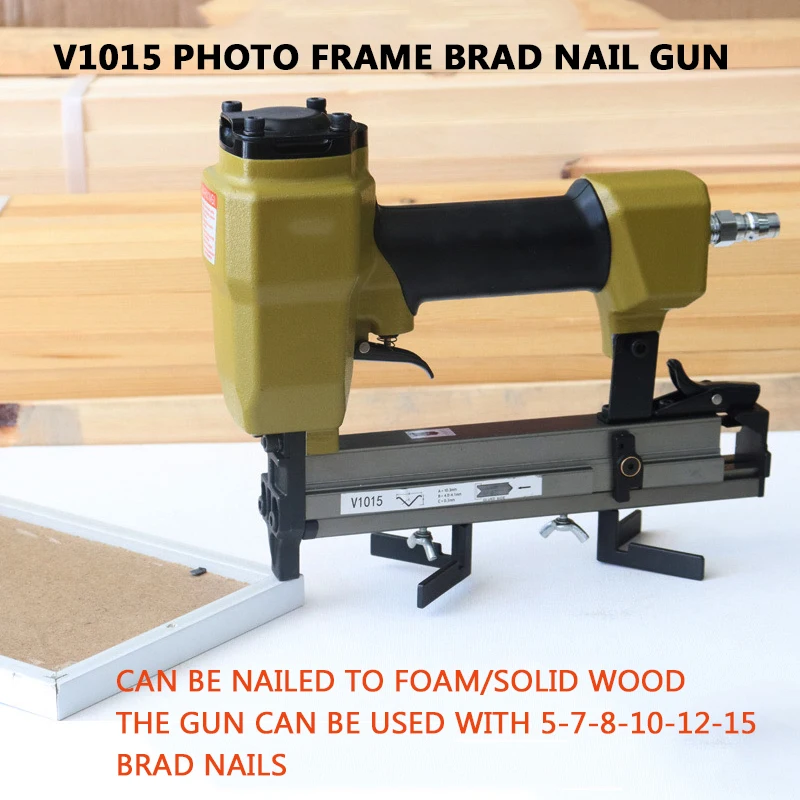 V-Type Nail Gun V1015 Picture Frame Photo Frame Back Nail Angle Machine 45 Degree Pneumatic Gun Angle Nail Gun