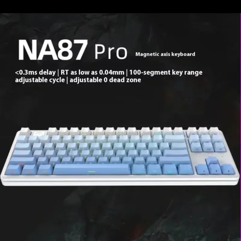 Imagem -02 - Irok N87 Pro Teclado Mecânico 87 Teclas com Fio E-sports Fps Personalizado Escritório Interruptor Magnético