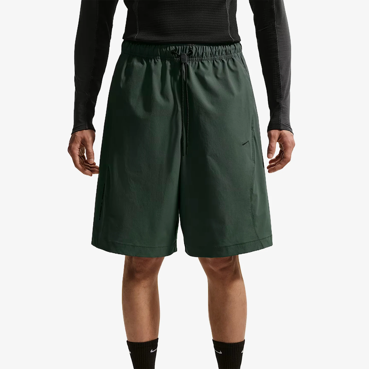 Nike genuine men's lace up elastic woven sports embroidery casual shorts IF1305-303