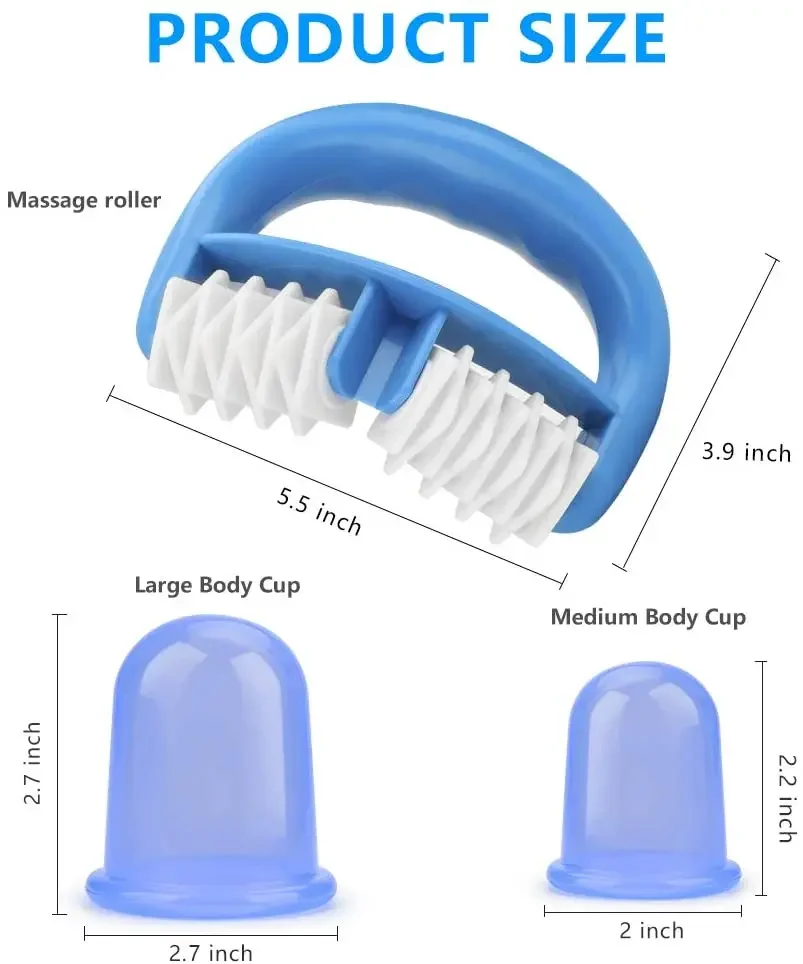 Anti-Cellulite Silicone Suction Cups Banks Vacuum Massage Cupping Massager For Jar Physiotherapy Cans Set Fat Burner Gift Bag