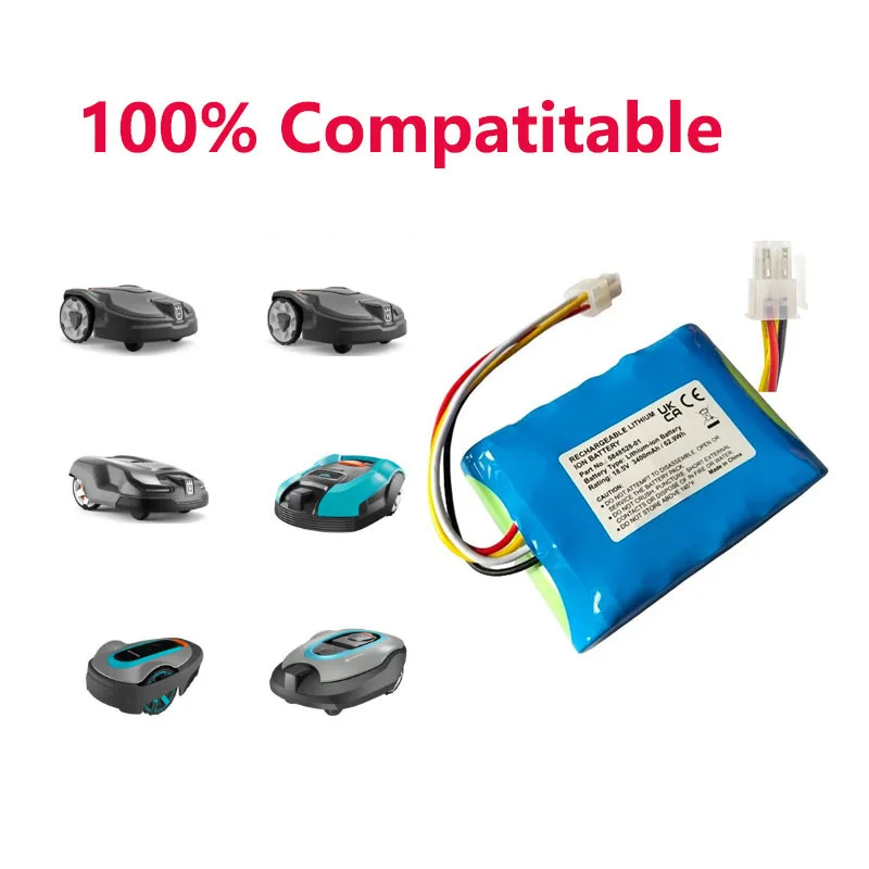 

AM315x Сменный аккумулятор 18,5 В 3400 мАч для Husqvarna Smart Automower 310 315 315X 420 430X 440 450X Sileno Plus газонокосилка