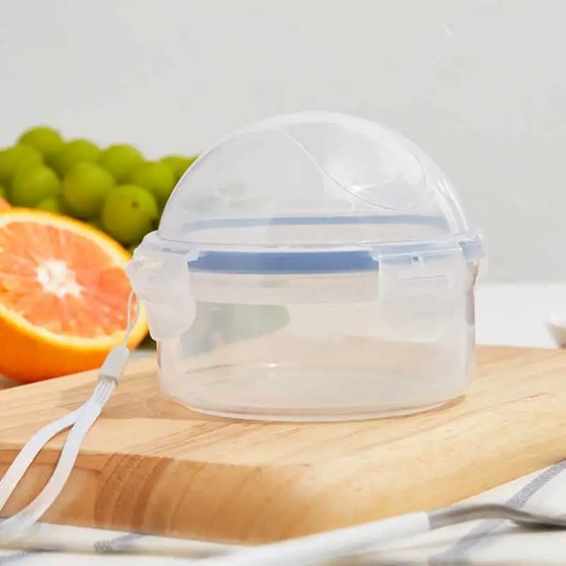 1 contenedor de alimentos, caja de almacenamiento para congelador, contenedor pequeño sellado con tapa, contenedor de plástico apto para microondas para almacenar cebollas, reutilizable, adecuado para cebollas, tomates, limones, manzanas.