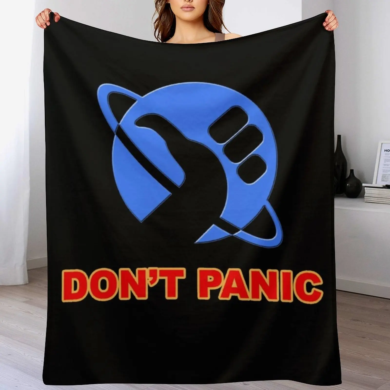 hitchhiker's guide to the galaxy Throw Blanket Large Stuffeds Luxury Throw Blankets