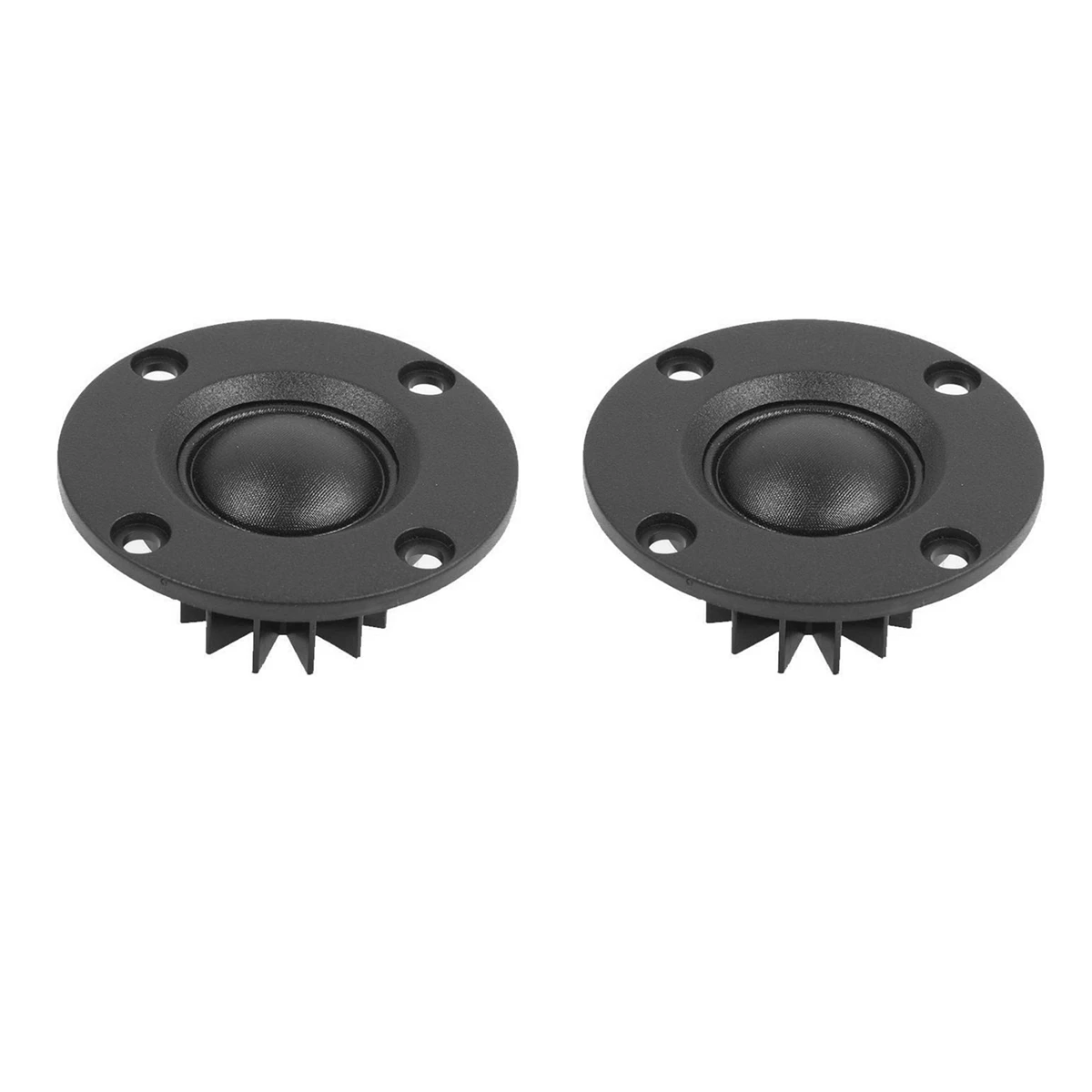 2Pcs 6Ω 30W Black Silk Film Soft Dome Tweeter Speaker Unit