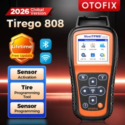 TPMS Programming Tool OTOFIX TireGo 808 TPMS Relearn Tool Activate All Sensor Program MX-Sensor 315 433MHz Tire Pressure Monitor