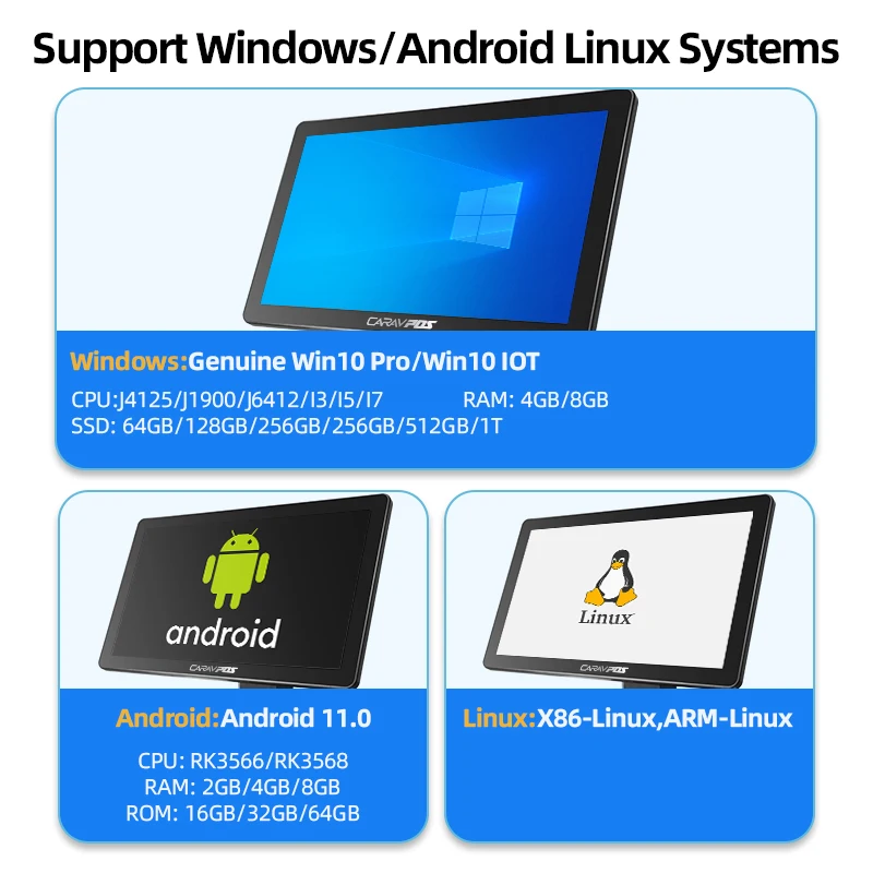 Caixa registradora terminal pos android de 15.6 polegadas, tudo em uma máquina pos, sistema de terminais de varejo, software pos para restaurante
