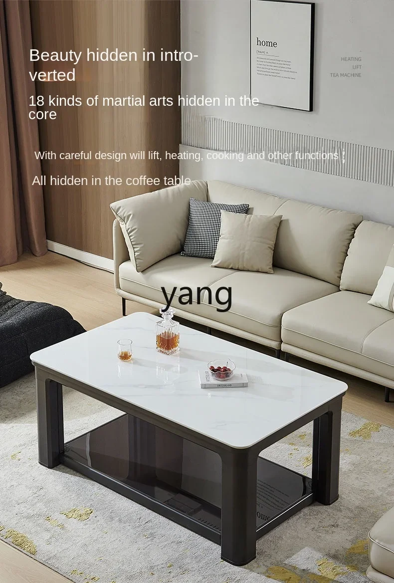 CX Lifting Coffee Table Electric Heating Table Heating Table Induction Cooker dengan Pemanas Naik-Turun