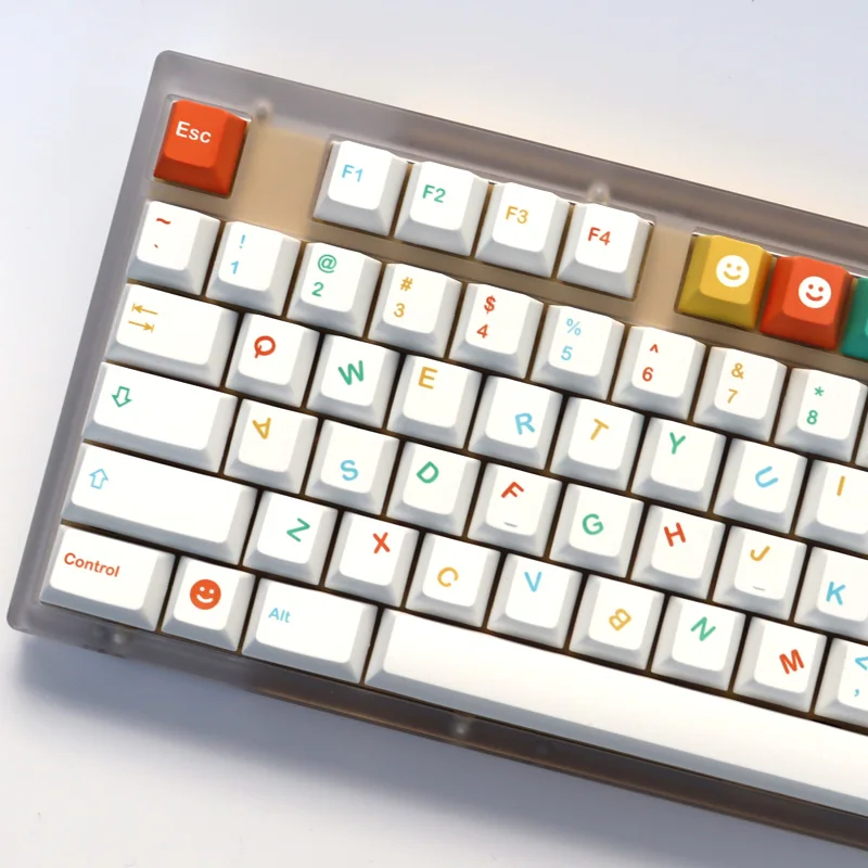 162 Keys Cool Kids Keycaps Cherry Profile PBT Dye Sublimation Keycap Set For MX Switch Mechanical Keyboard 60 61 64 68 87 980