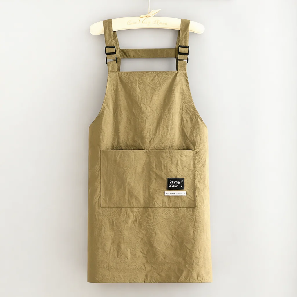Premium Waterproof Kitchen Apron For Men Women Adjustable Bib Durable Polyester Workwear For Cooking Baking Serving