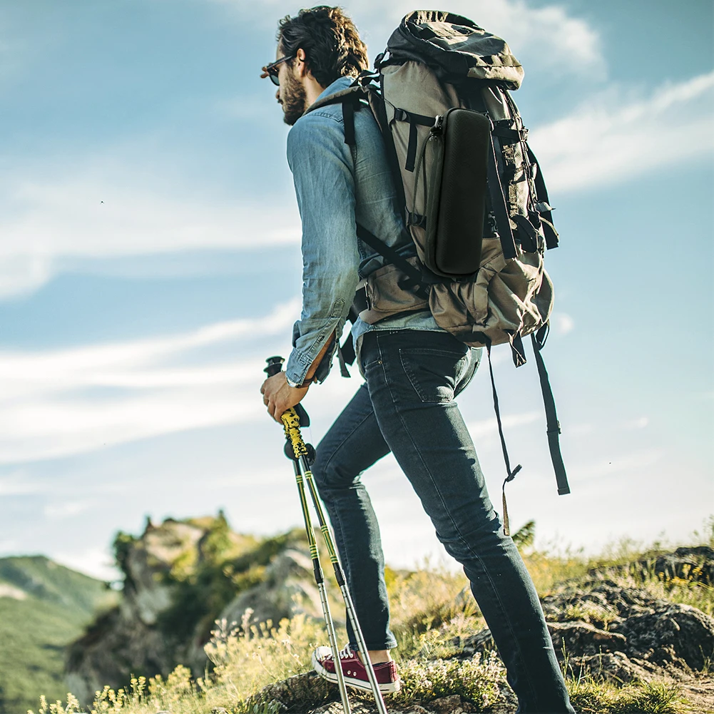 حقيبة سفر صلبة EVA حقيبة تخزين محمولة مقاومة للصدمات مع حبل يدوي وحلقة تسلق لبنك الطاقة Anker 737 (PowerCore 24K) 24000 مللي أمبير في الساعة #3