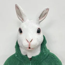 Rabbit Latex Animal Mask, Easter Costume Mask, Fancy Masquerade Party