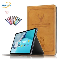 PU skórzane etui do Huawei MediaPad 11 inteligentne etui do Matepad Pro 10.8 etui do Huawei MatePad 10.4 2020 Honor Pad V6 okładka + długopis