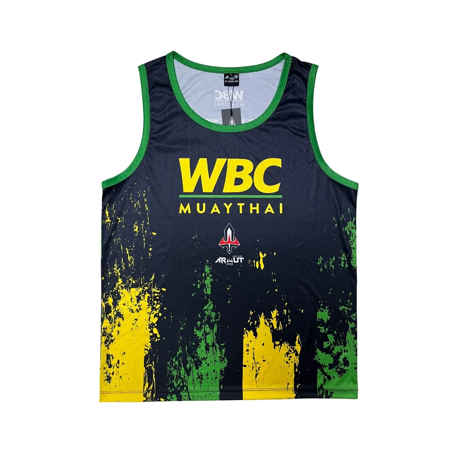 

WBC Muay Thai Camo Tank Top, Team Sleeveless Jersey, Breathable Muay Thai Training Top for Fighters & Martial Arts Enthusiasts