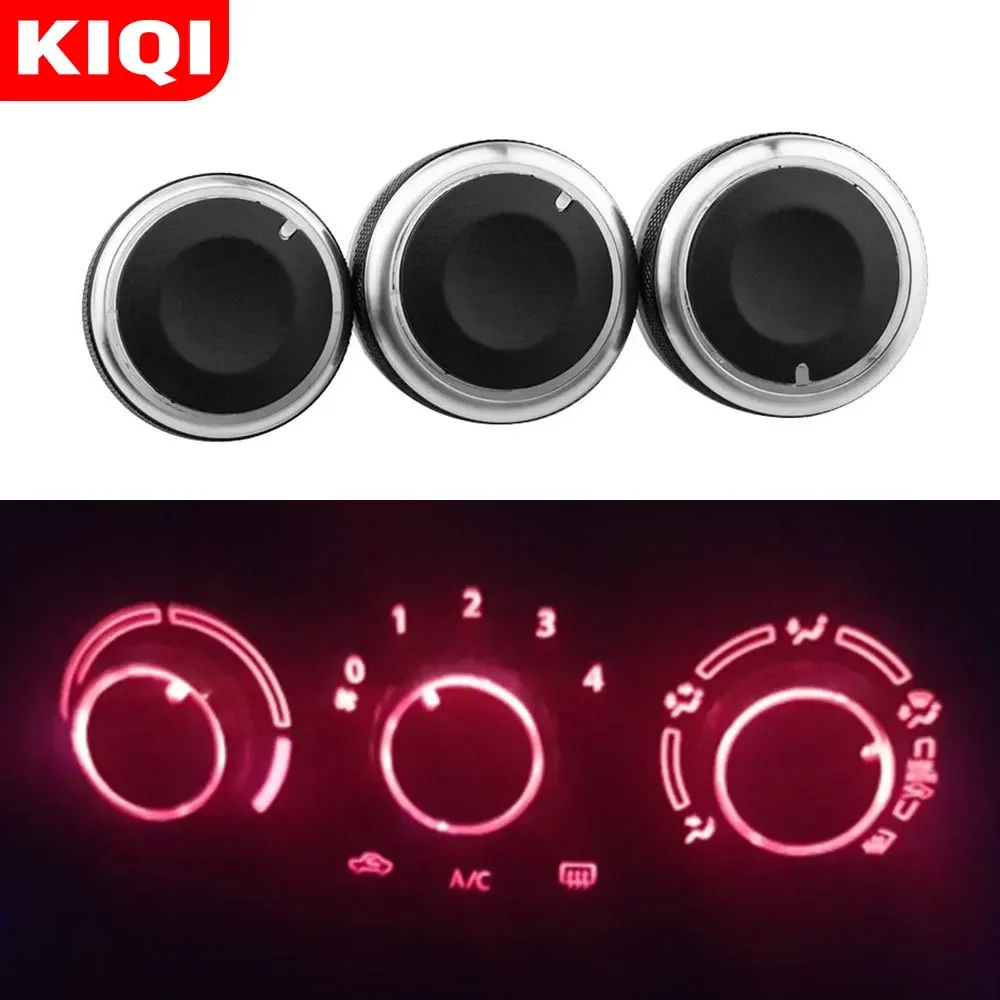 KIQI 3Pcs/set Air Conditioning Knob  Fit for Mazda 6 2006 - 2015 AC Knob Heater Climate Control Buttons Accessories