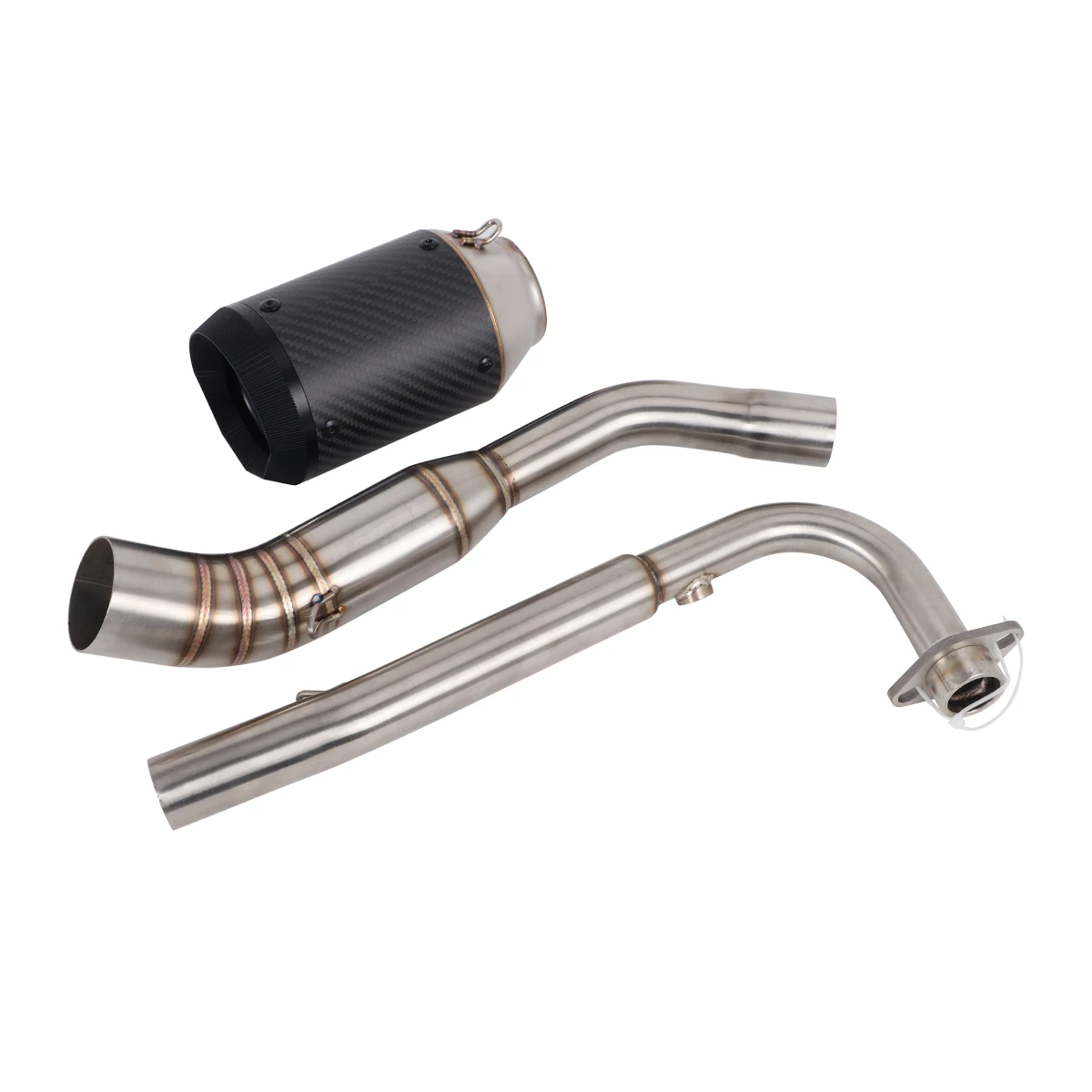 For Kawasaki Z125 Pro 2018-2025 Kawasaki Z125 2015-2018 Motorcycle Exhaust Front Link Pipe Escape Full System view 3