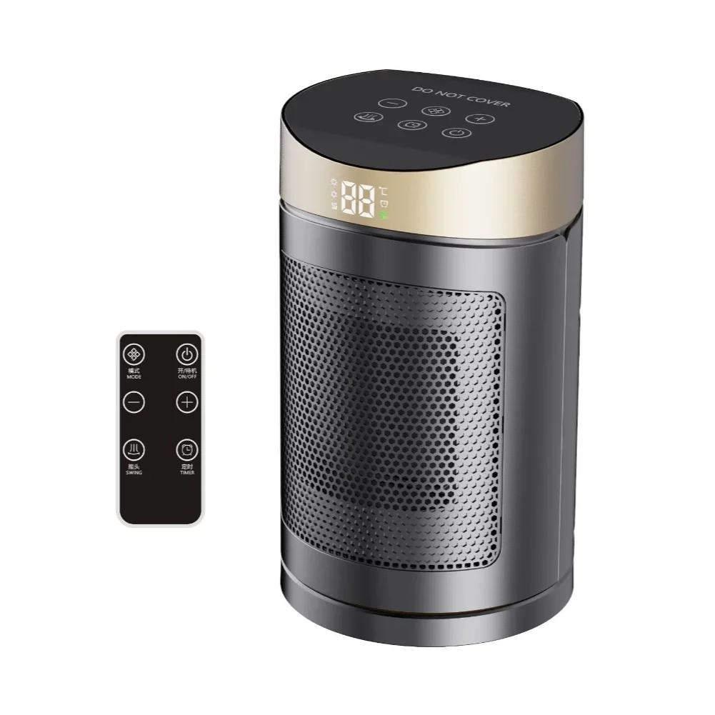 

1 шт. вентилятор теплого воздуха 800 Вт/1500 Вт 220 В 180 ℃ Нагреватель с дистанционным управлением и сенсорным экраном: энергосберегающий и универсальный комфорт! Нагревательные детали