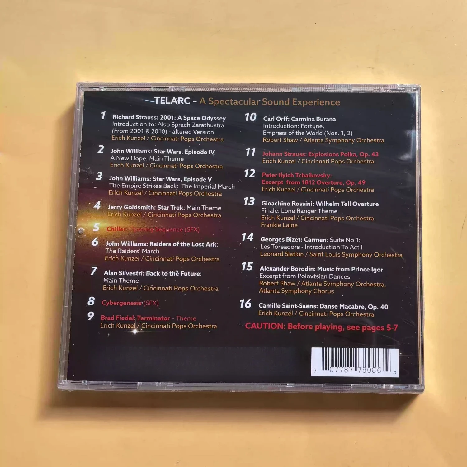 Uma Experiência Sonora Espectacular Vol.1+Vol.2, Disponível em Conjunto ou Individualmente, Apresentando Telarc 24K Gold CD Edições Inakustik UHQ-CD