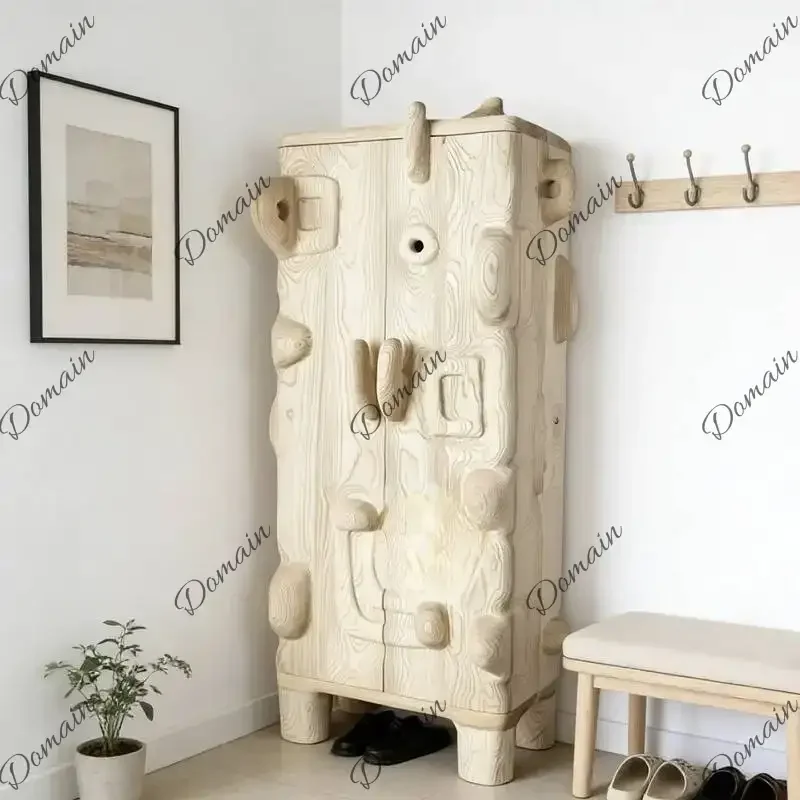 XY High Dustproof French Vintage Living Room Cabinets Narrow Meuble Rangement Furniture For Home White Wooden Living Room Cabine