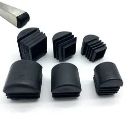 10pcs Square Plastic pipe inner plug Dust cover Steel tube Blanking End Cap Bung For ladder Furniture chair table Leg Protector