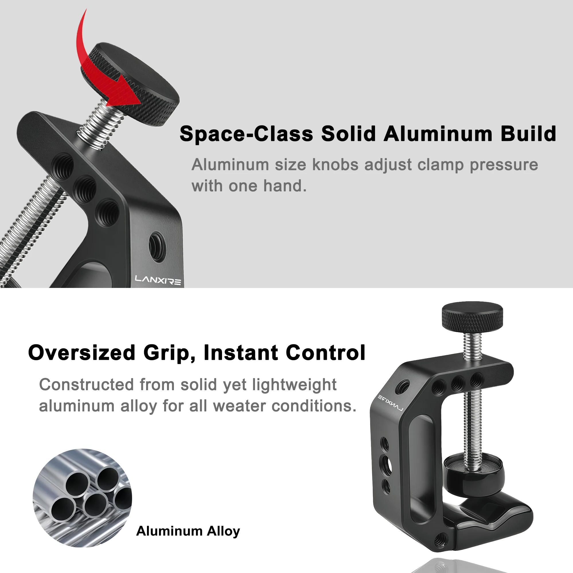 Lanxire C Clamp Camera Mount Clamp with 1/4\