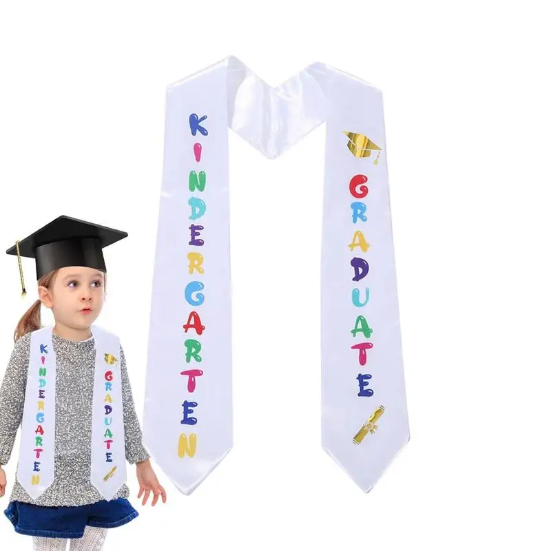 Kids Graduation Stole Graduate Printed Preschool Graduation Stole With Cute Design Unisex Graduation Honor Stole Girls And Boys