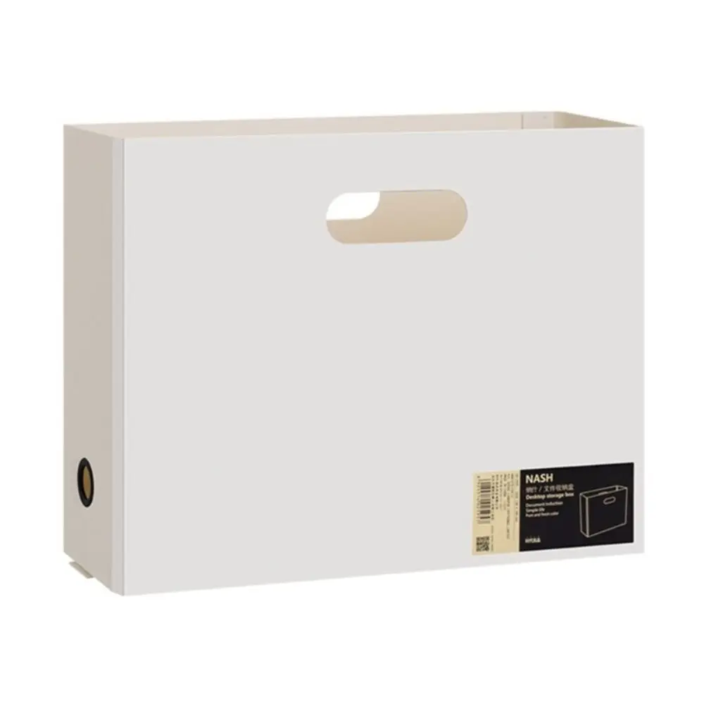 Nouvelle boîte de classement en plastique pliable, grande capacité, organiseur de documents, fournitures de papeterie, organiseur de bureau pliable