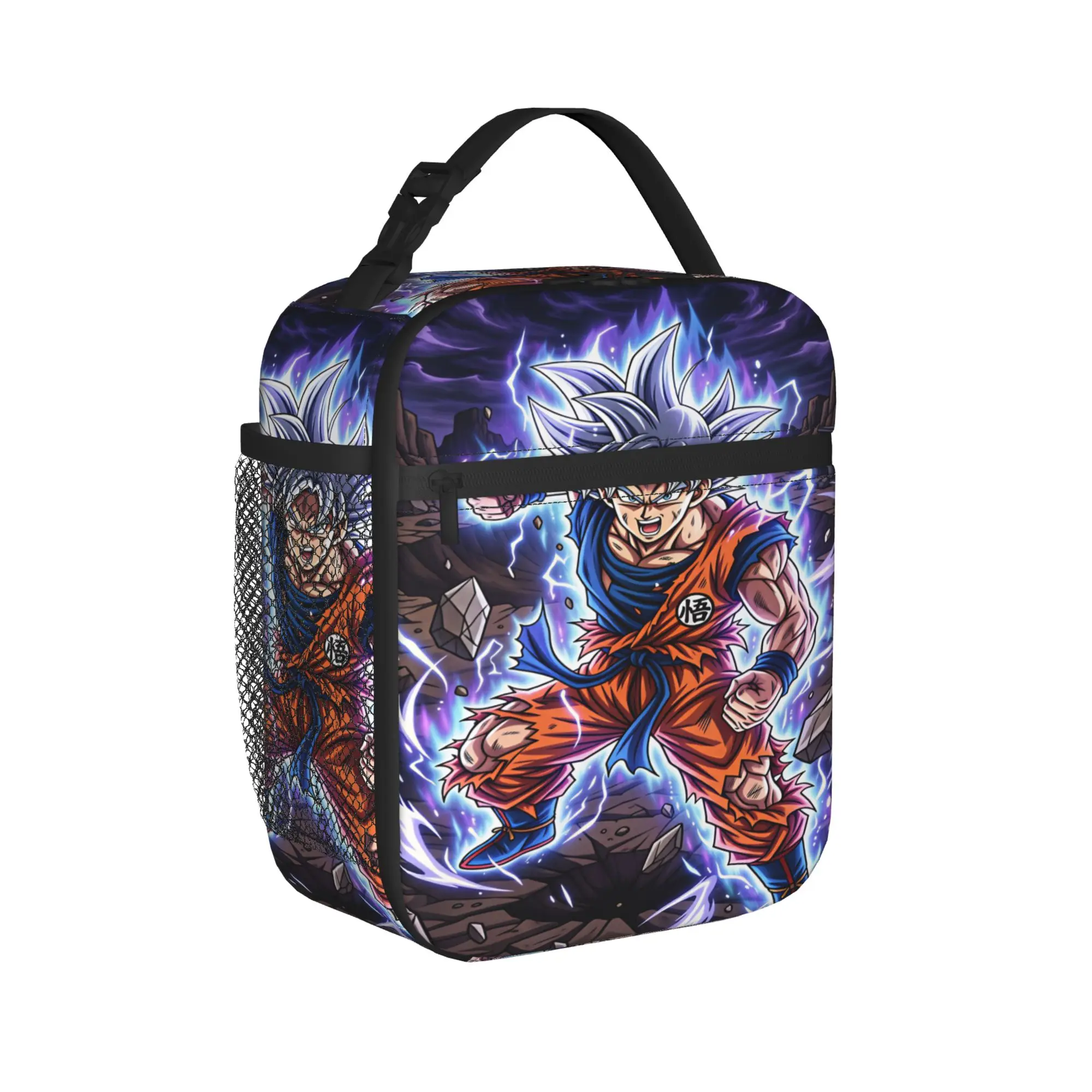 Son Goku Lunch Bag Dragons Balls Travel Lunch Box For Girls Leisure Print Tote Food Bags Oxford Portable Cooler Bag