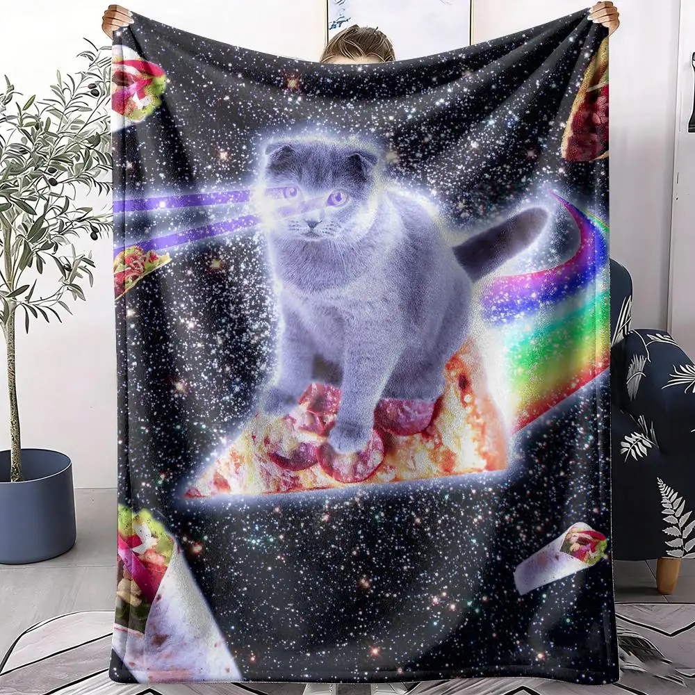 manta-de-flanela-macia-com-estampa-de-gato-montando-pizza-arco-Iris-manta-leve-e-fresca-para-verao-para-sofa-cama-viagem