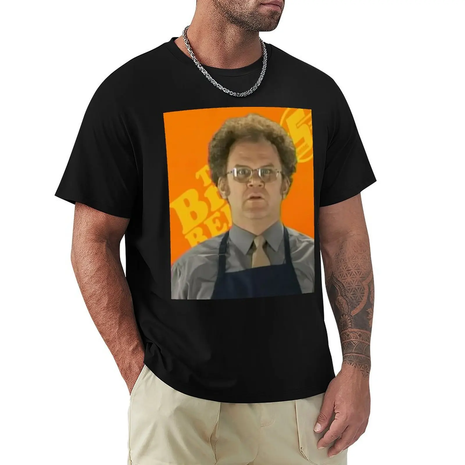 

Футболка Dr Steve Brule, топпинг, футболка на заказ, футболки на заказ, быстросохнущая одежда для мужчин