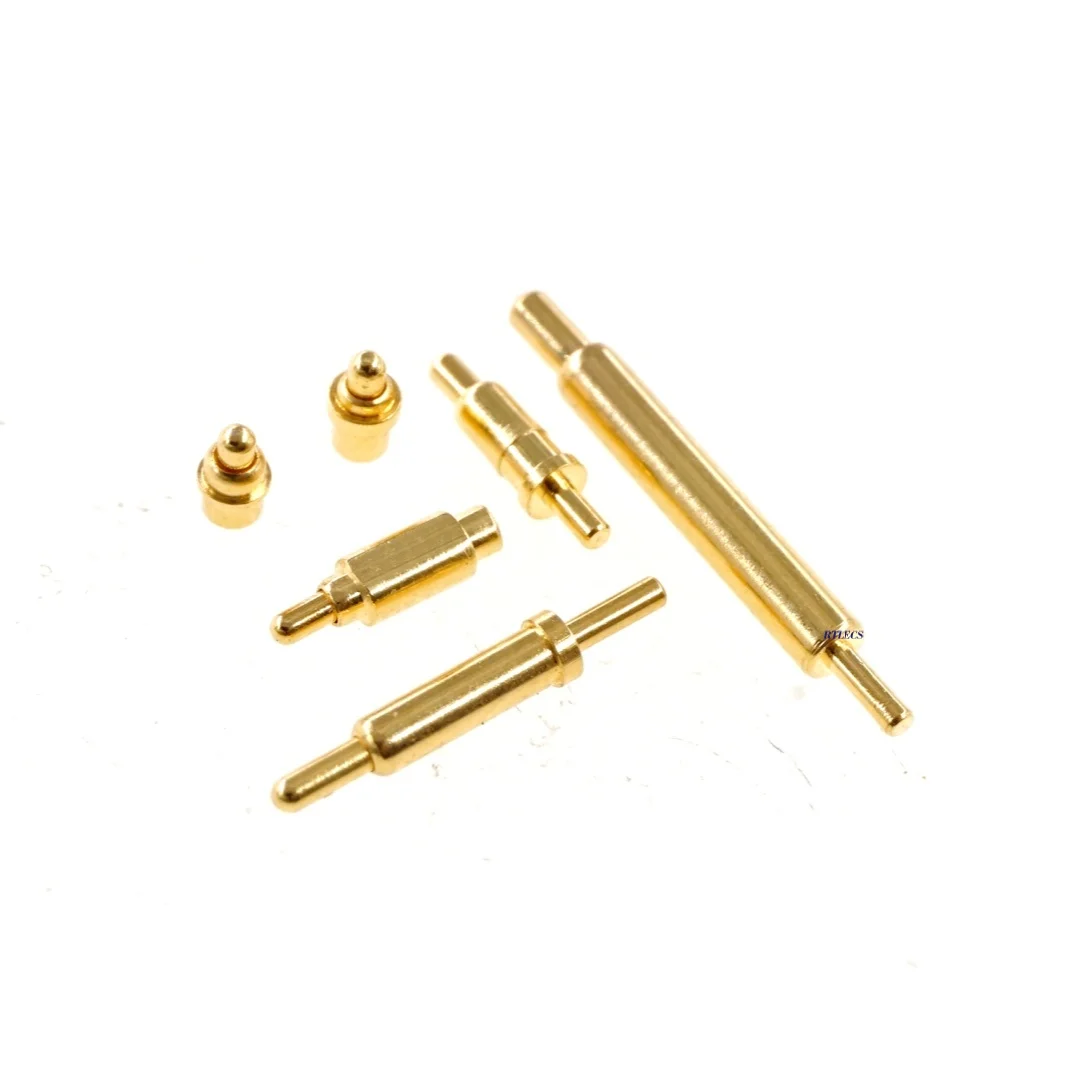 5 20 pcs Outer Diameter  1.6 1.7 1.8 MM Spring Loaded Pogo Pin Connector Discrete Pogopin thimble Power Probe Overall