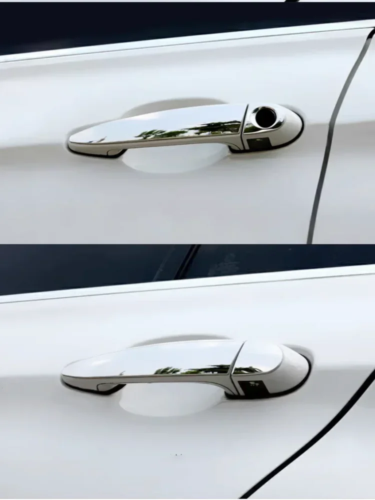 FUNDUOO For BMW 1 Series F21 F20 E81 E87 E82 3 Series F30 F35 F80 E92 E90 F31 E93 Stainless Steel Door Handle Cover Trim Sticker