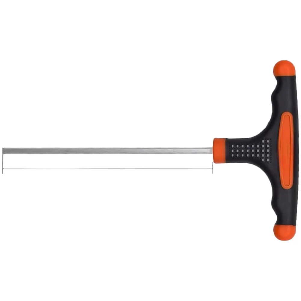 Chromium Vanadium Steel T-Shape Hex Wrench Set with Flat Ball Head and for cross Slotted Tip for Technical Maintenance Use