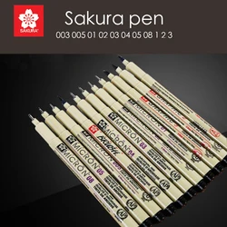 1pcs Black Ink Japan Pigma MicronPen Waterproof Hand-Drawn Design Sketch Needle Pen Fineline Pen for Comic School Art Supplies