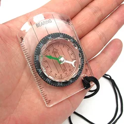 Outdoor Camping Hiking Transparent Plastic Compass Compass Proportional Footprint Travel Compass Tools travel kits