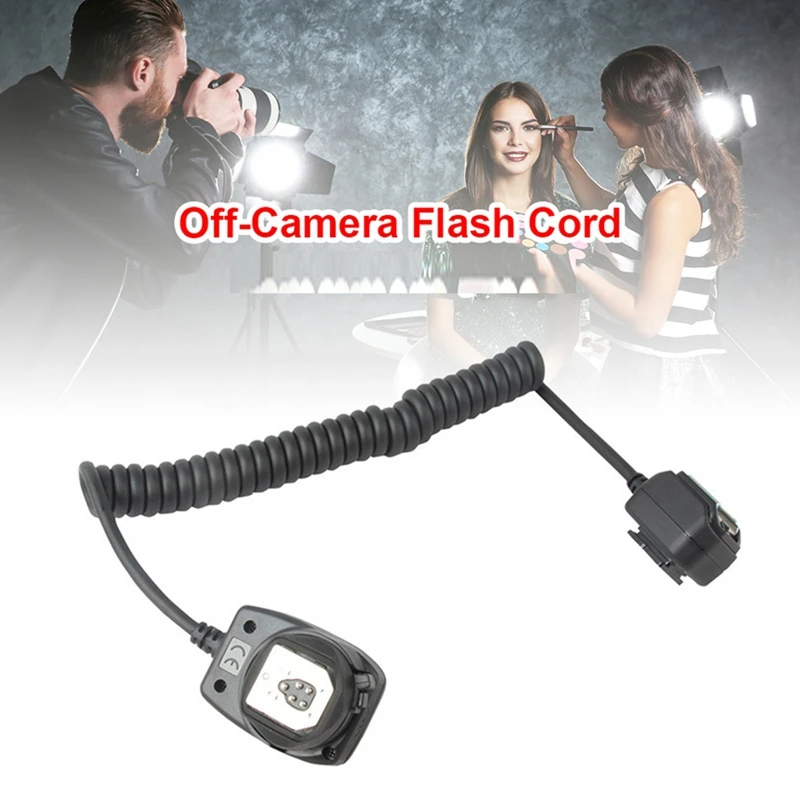 2Pcs OC-E3 Off Camera Flash Camera Extension Cord Flash Sync Focus Cable Cord Remote Focus Cable For Flashlight Canon