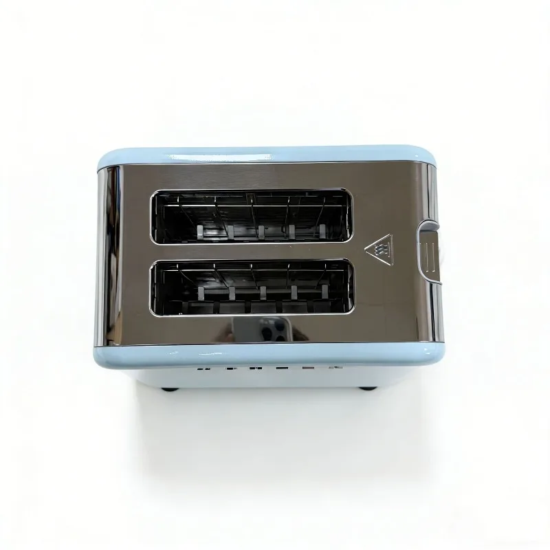 Retro 2-Slice Toaster, Extra Wide Slot with 6 Browning Settings, Defrost & Reheat Function, Auto Pop-Up Bread Toaster
