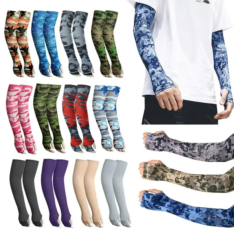 Arm Cooling Sleeves Sunproof Arm Covers for Outdoor Enthusiast Sport Accessory Driving Cycling Ice Silk Arm Protector