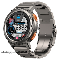 TLCRETE KOSPET  TANK T2 Stainless Steel App Control Smart Watch 5AM&IP69K Blood Oxygen Monitor Rugged Outdoor Bracelet Smart Wat
