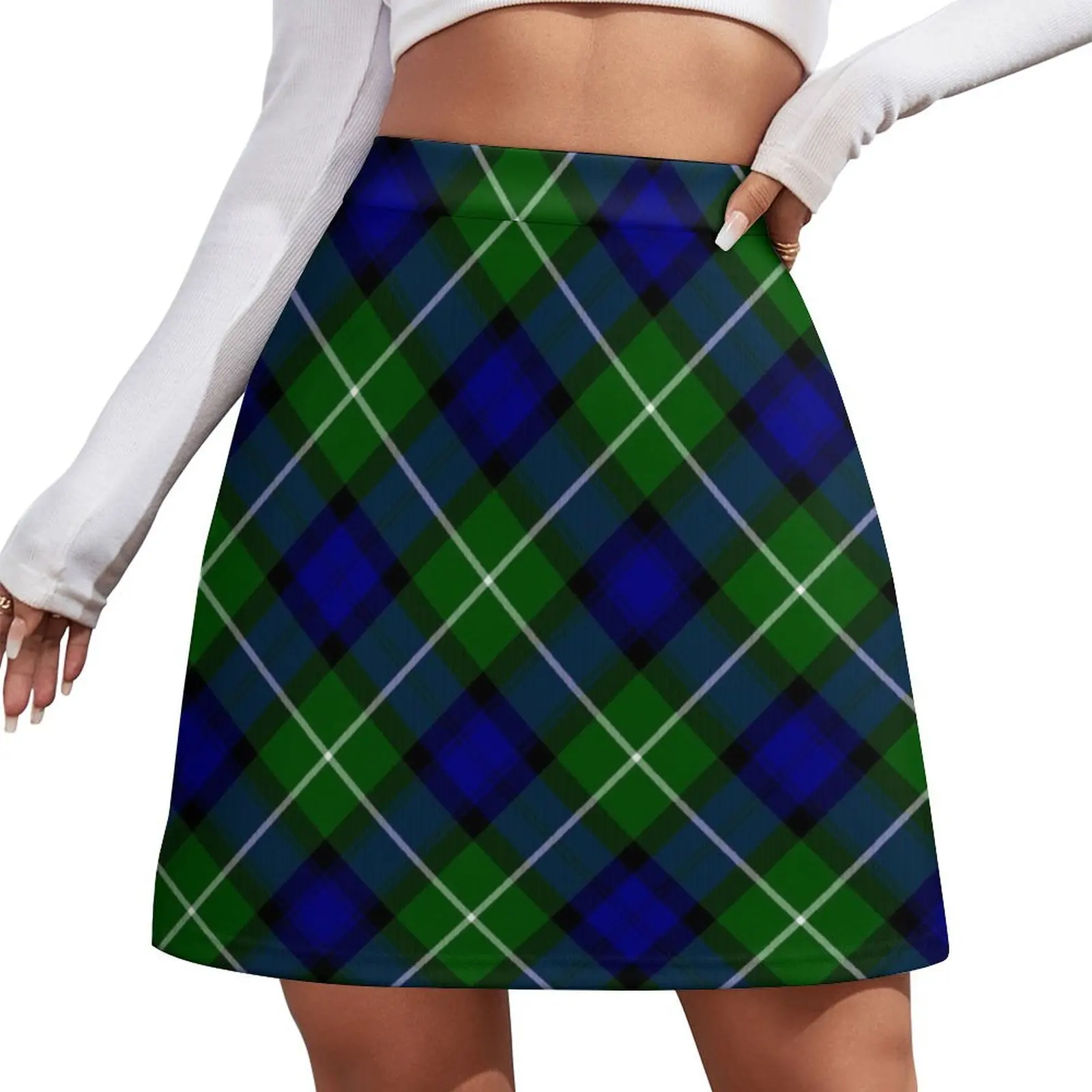

Tartan fantasy 12 small Mini Skirt Women skirt korean style clothing Skirt pants