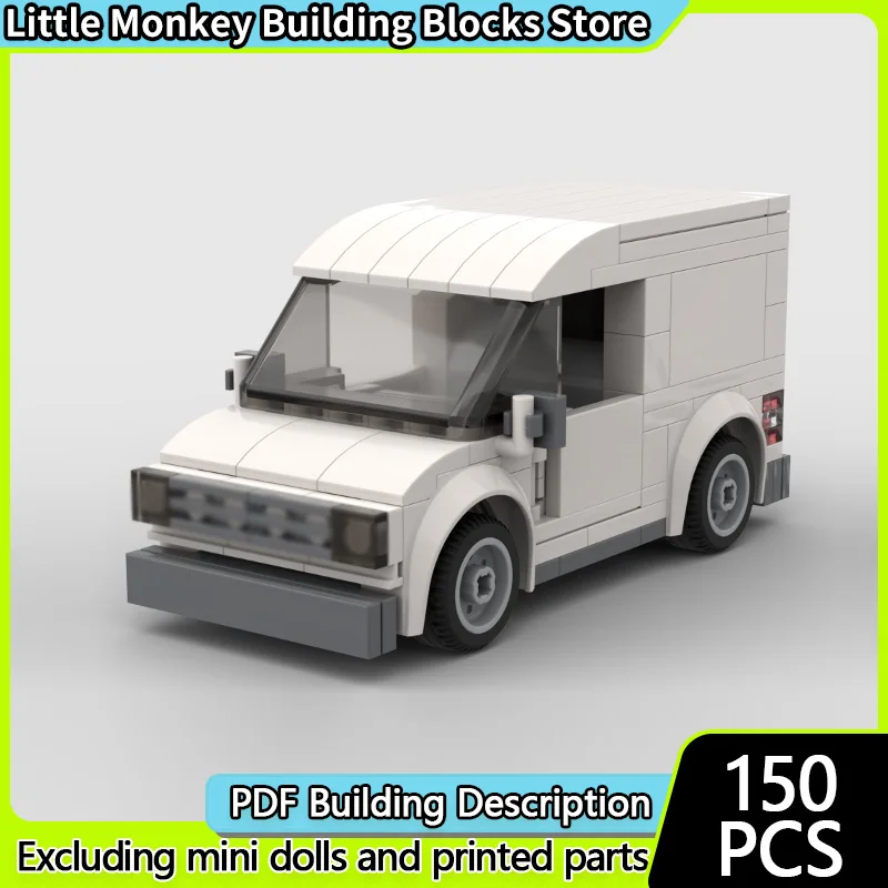 سرعة سباق السيارات نموذج MOC قوالب بناء لوحة مدمجة فان وحدات التكنولوجيا الأطفال هدايا العيد تجميع اللعب البدلة