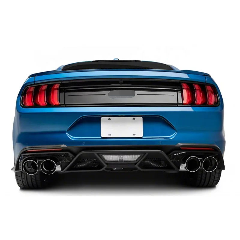 

STLFFor 2015-2017 Ford Mustang GT500 Задний бампер Задний диффузор с насадками для выхлопных газов