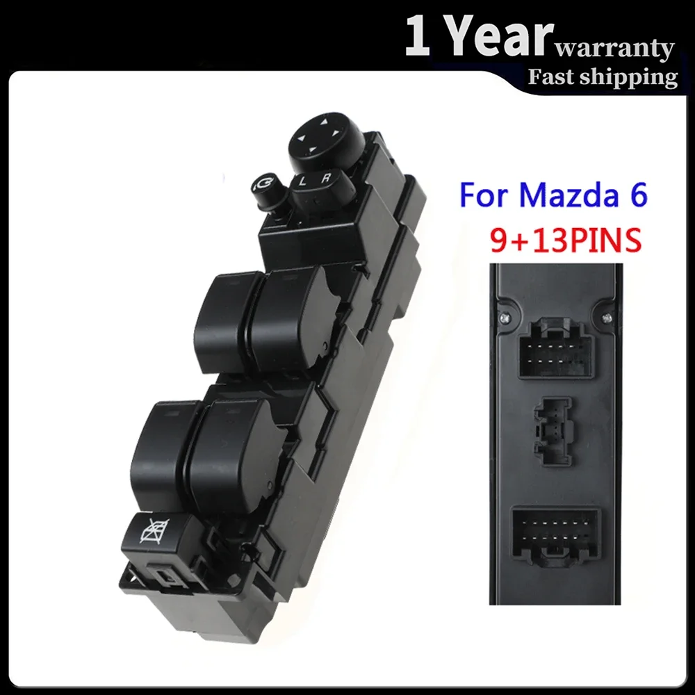 

Аксессуары для автомобилей GS1E-66350-A GS1E66350A кнопка переключателя стеклоподъемника регулятора для Mazda 6 GH 2007 2008 2009-2010